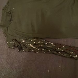 Women’s black sequined blouse size large